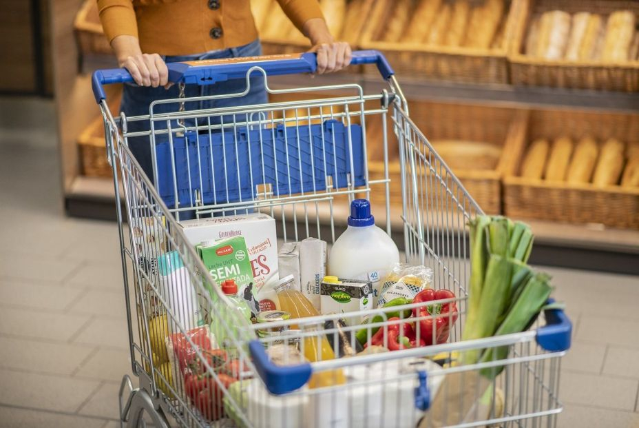 Supermercado, cesta de la compra