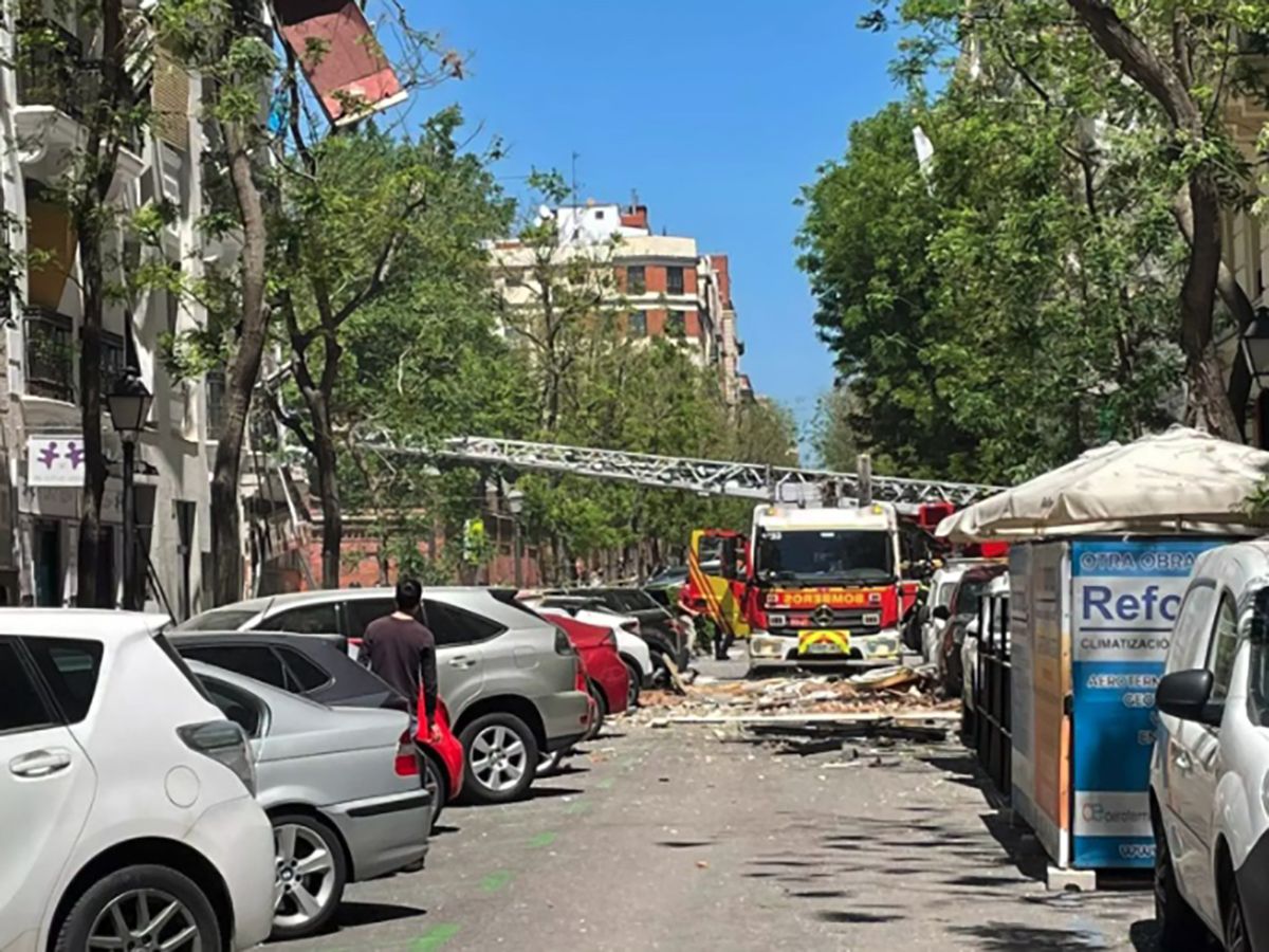 Fuerte explosión en el barrio de Salamanca en Madrid