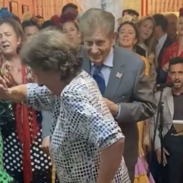 VÍDEO: Un matrimonio de 90 años protagoniza la sevillana más tierna de la Feria de Sevilla