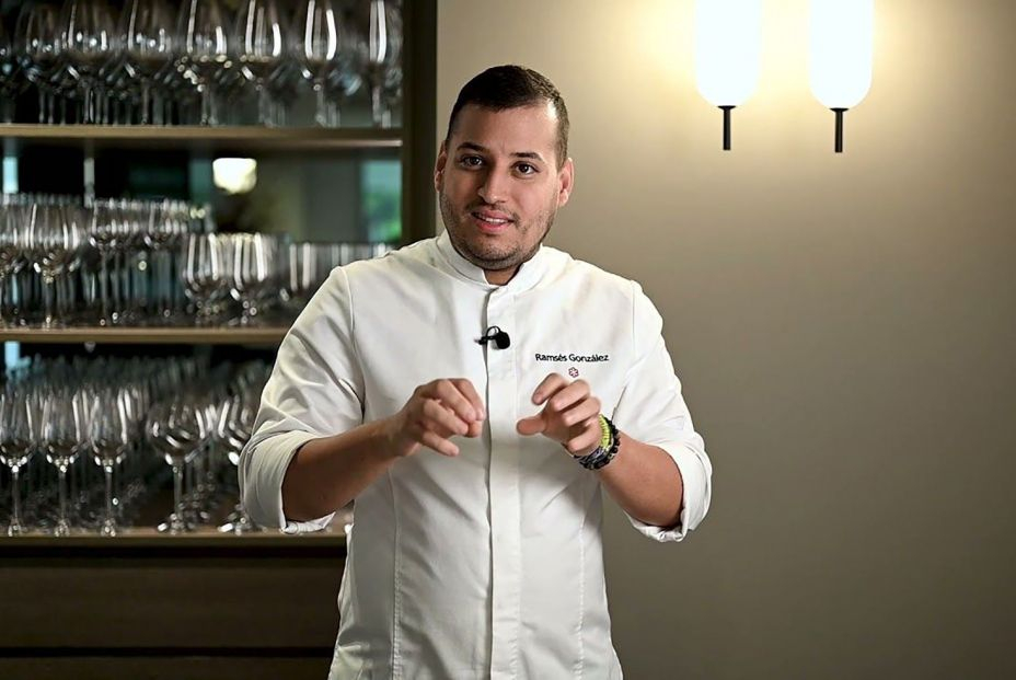 El chef Ramcés González es el embajador de 'Sabores de mi Tierra' en Aragón. Foto: YouTube El chef Ramcés González es el embajador de 'Sabores de mi Tierra' en Aragón. Foto: YouTube