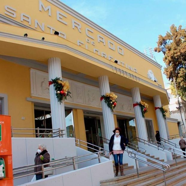 La fachada trasera del Mercado Santa Florentina de Cartagena se convertirá en una terraza gourmet. Foto: Europa Press