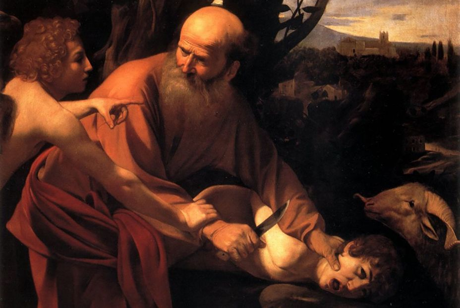 Abrahám a punto de sacrificar a Isaac, Caravaggio