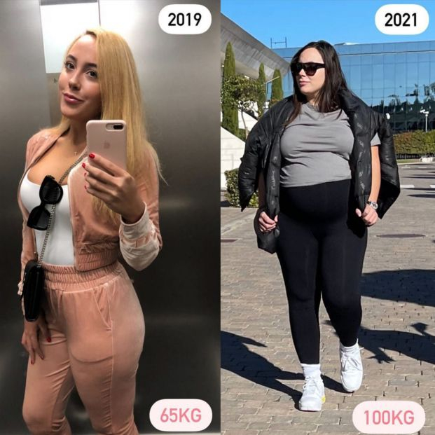 El gran cambio de Ivana, la hermana de Georgina Rodríguez, de 65 a 100 kilos: "Ese fue mi límite"