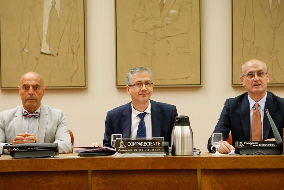 Pablo Hernández de Cos en el Congreso de los Diputados, junio 2022