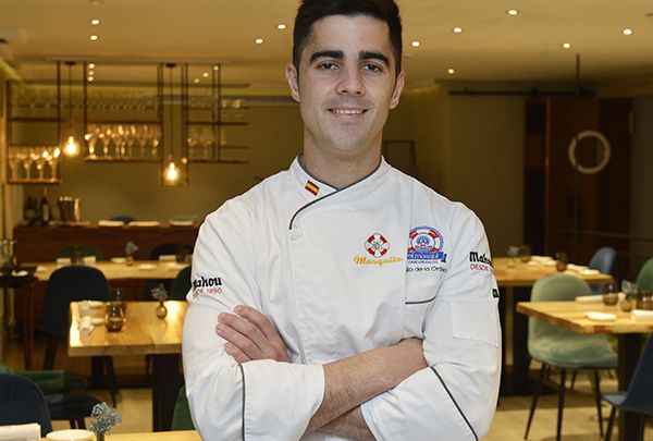 Sergio de la Orden, chef del restaurante El Mosqui. Foto Región de Murcia