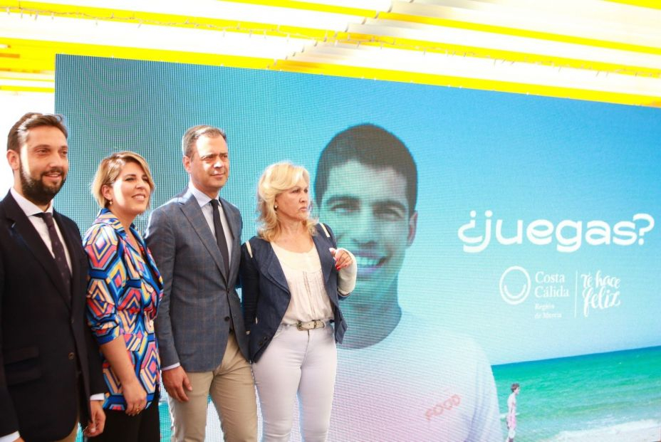 El consejero de Presidencia, Turismo, Cultura y Deportes, Marcos Ortuño, durante la presentación de la Campaña Turística de Verano 2022. Foto: Europa Press 