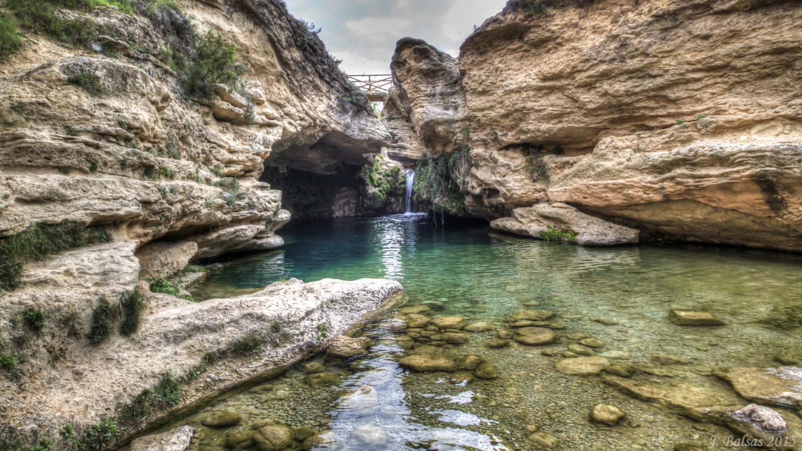 Bullas: monumentos naturales y vinos con Denominación de Origen Protegida. Salto del Usero en Bullas. Región de Murcia