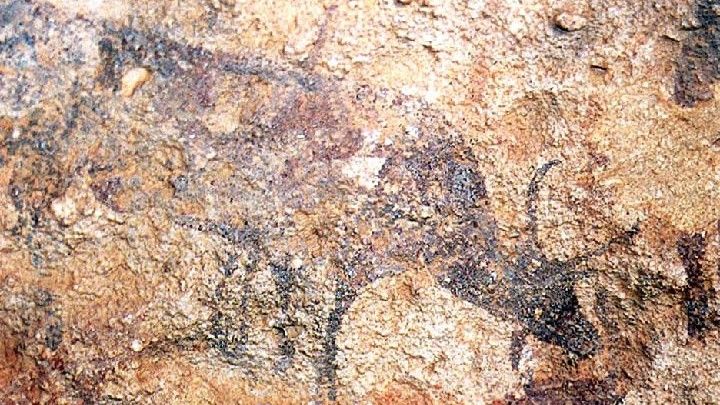 Pinturas rupestres del monte Arabí. Foto: Ruta del Vino de Yecla