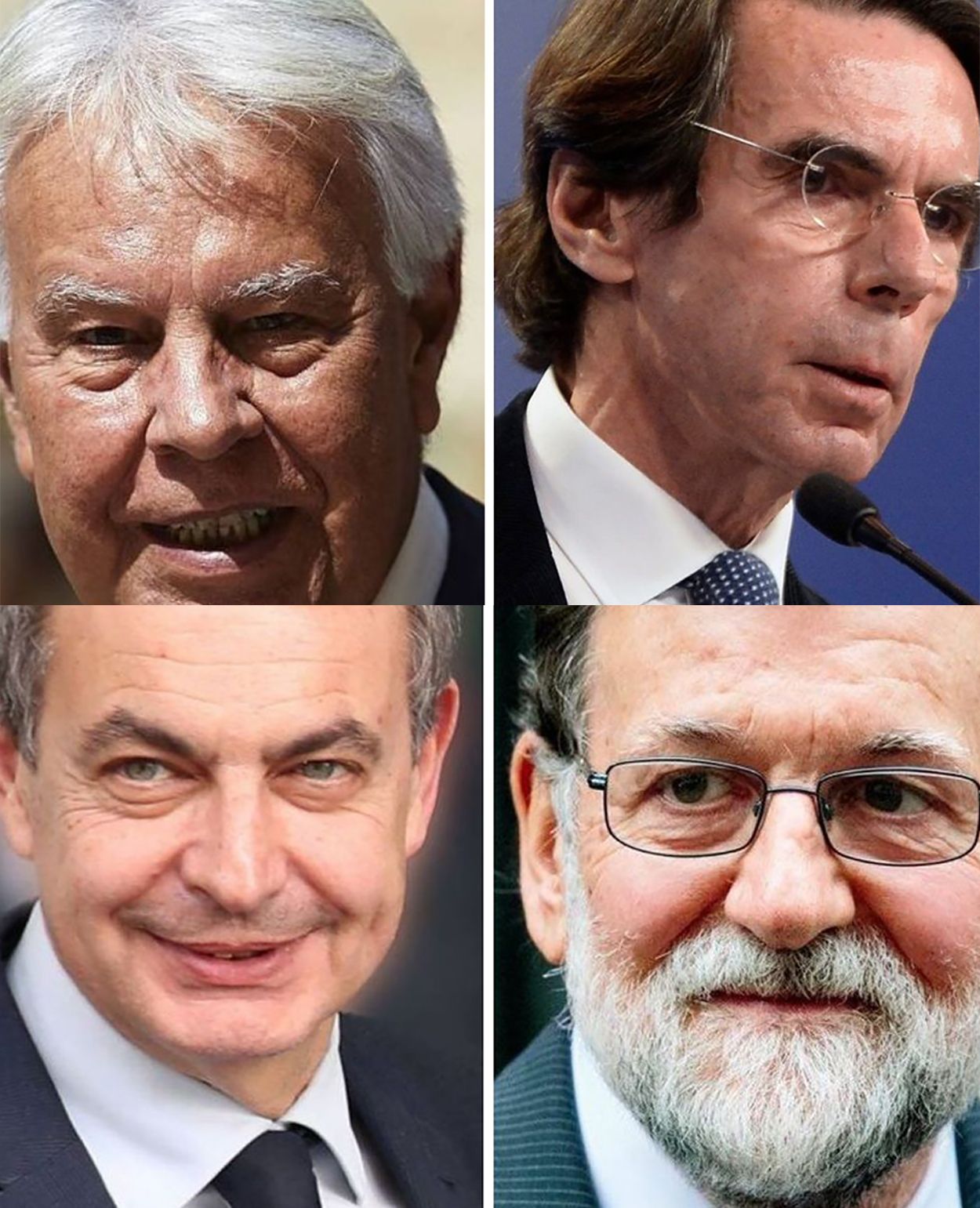 Felipe González, Aznar, Zapatero y Rajoy: diálogos con los expresidentes