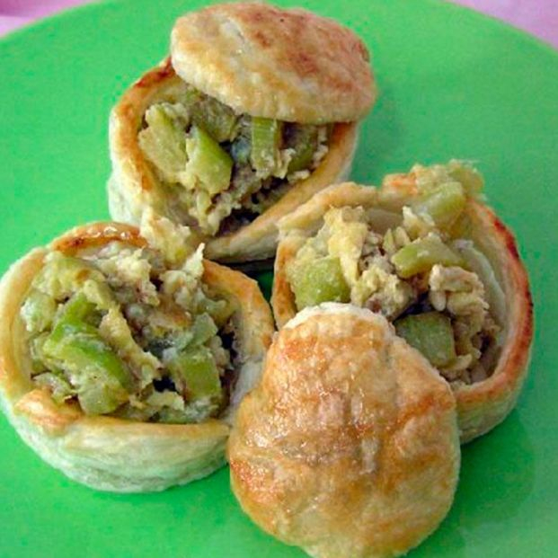 Receta de volovanes de zarangollo. Foto: Región de Murcia Receta de volovanes de zarangollo. Foto: Región de Murcia