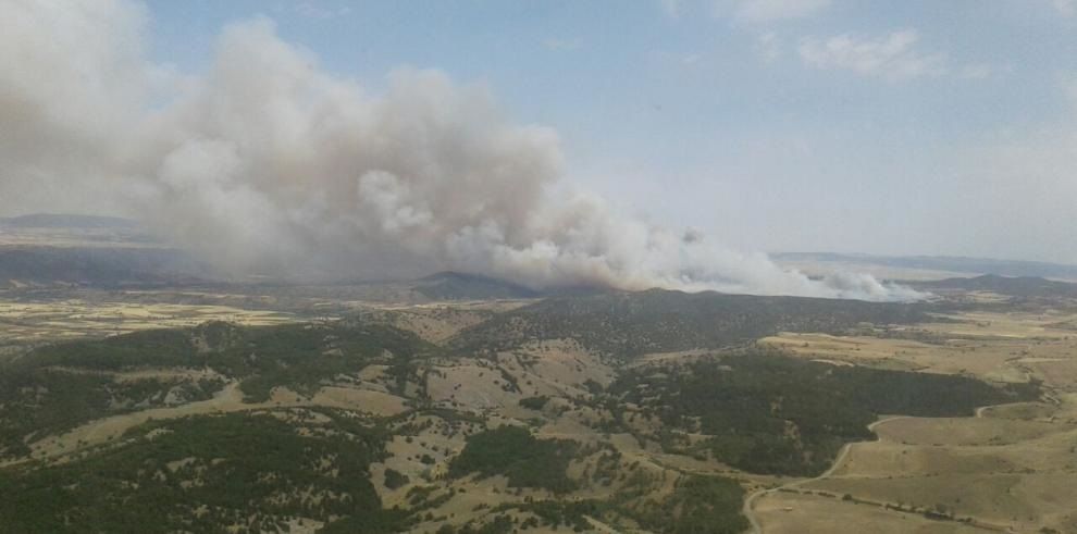 Siguen desalojadas 90 personas mayores de una residencia por el incendio de Teruel Es desolador. Foto: Europa Press