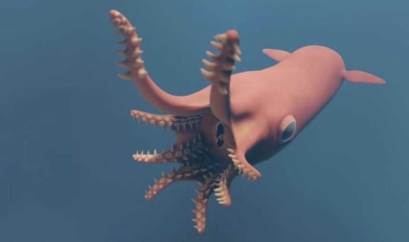 El 'vampiro' del océano: un ancestro jurásico del pulpo se revela como activo cazador