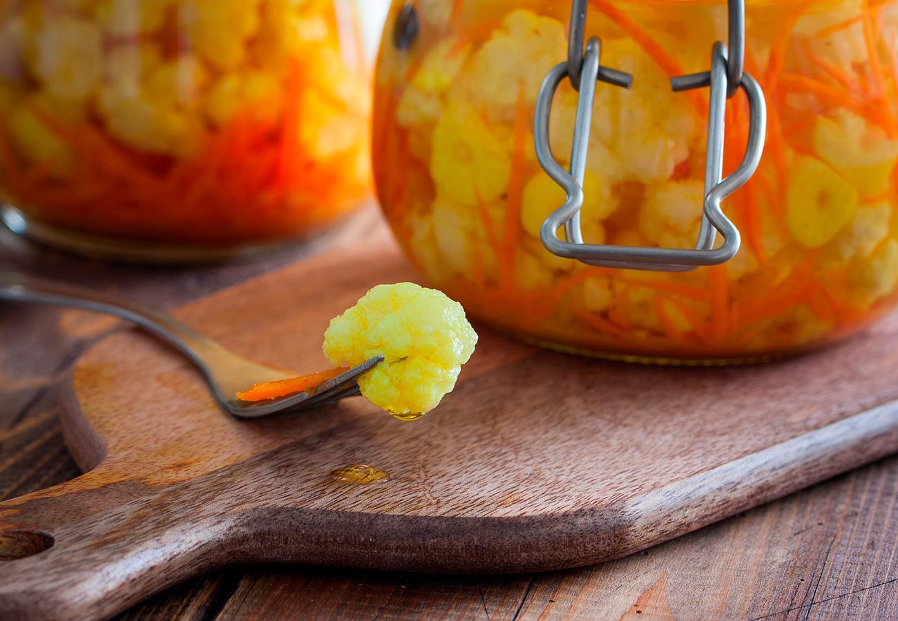 Receta de coliflor en escabeche. Foto: bigstock