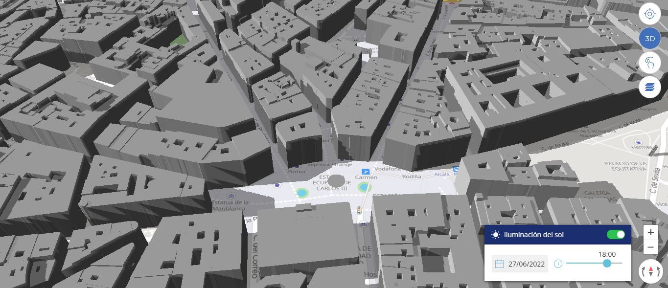 El mapa que te permite saber cuánto sol le dará a tu casa en cada momento