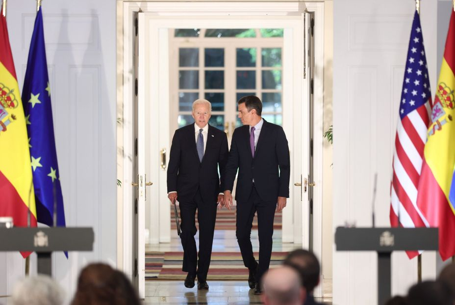 Joe Biden y Pedro Sánchez