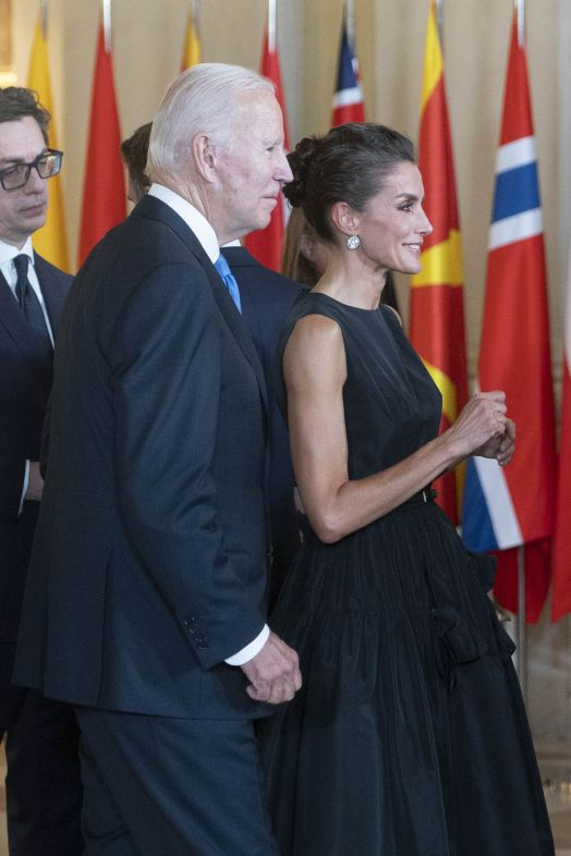 EuropaPress 4542549 presidente estados unidos joe biden reina letizia llegada cena gala real