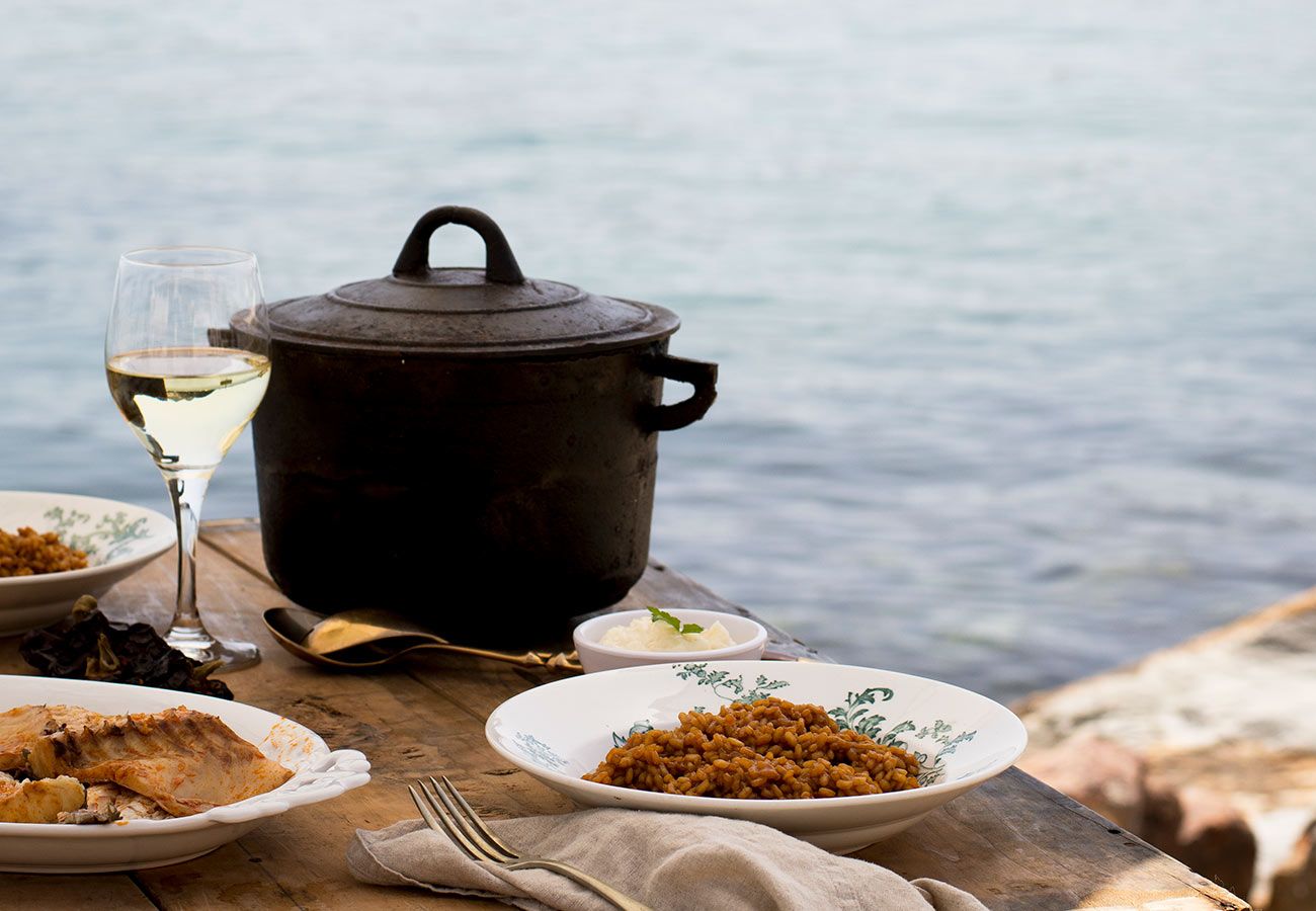 Arroz caldero del Mar Menor. Receta tradicional de la Región de Murcia