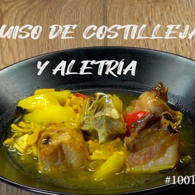 Guiso de costillejas y aletria, el plato de cuchara más sabroso de Cartagena. Foto: Murcia turística