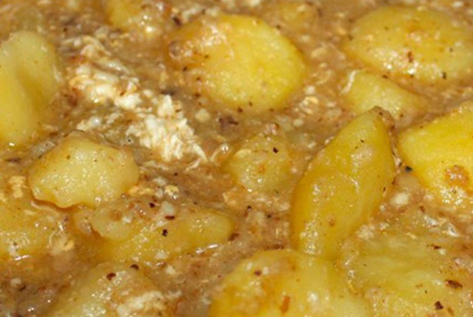 Patatas en ajopollo. Foto Sabores Almería