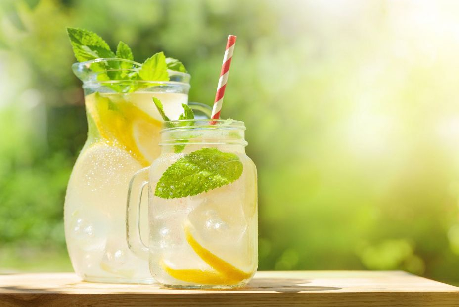 bigstock Fresh homemade lemonade with l 424619690