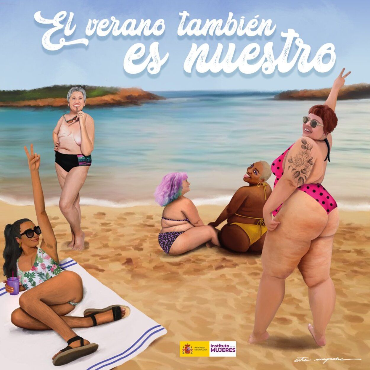"El verano también es nuestro": Igualdad lanza una campaña que reivindica los cuerpos diversos