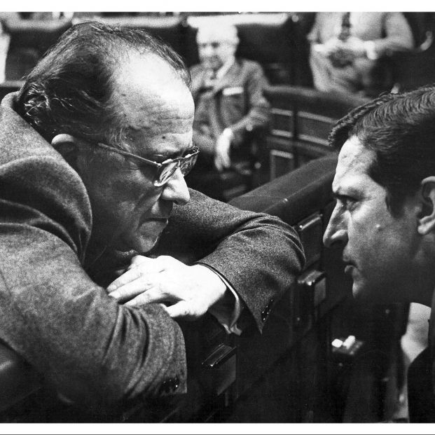 Adolfo Suarez y Santiago Carrillo