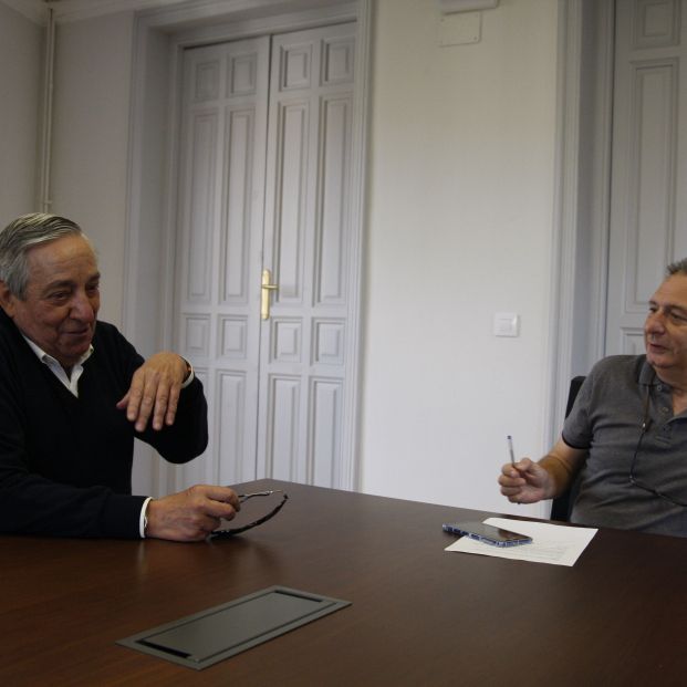 Chema Suárez durante la entrevista