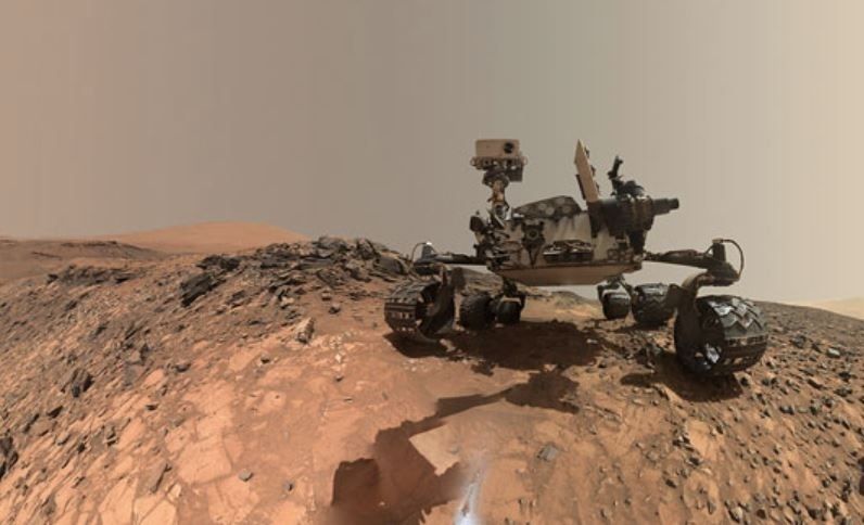 EuropaPress 4606400 rover curiosity mars nasa tomo autorretrato angulo sitio donde perforo roca