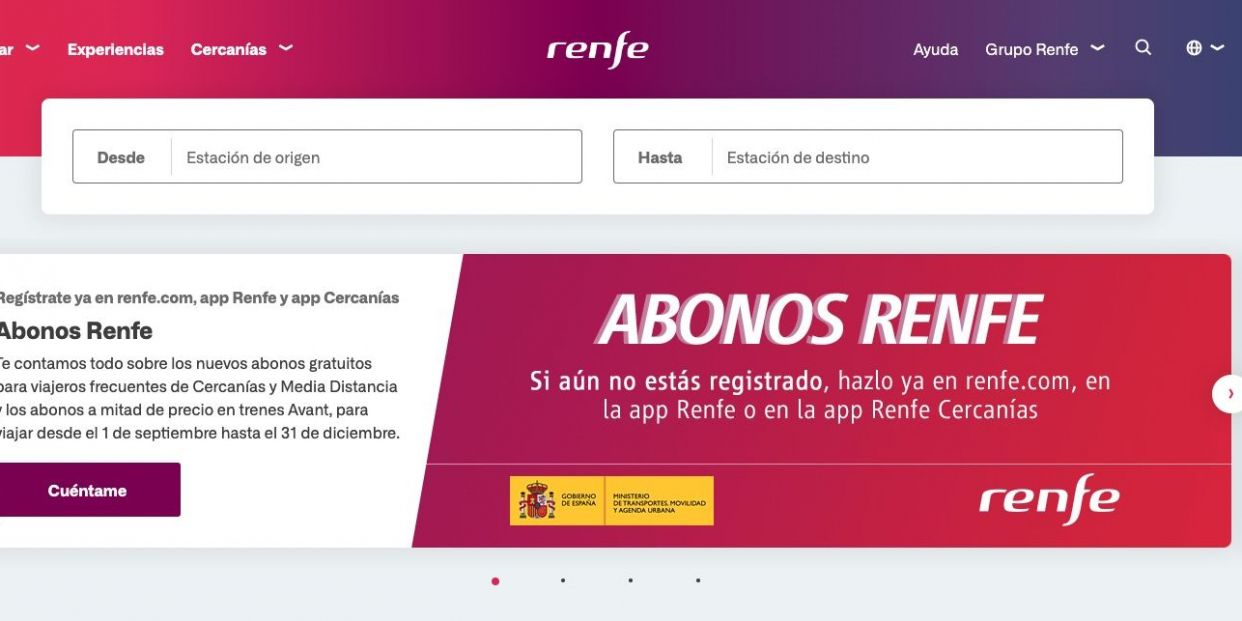 Abonos gratuitos Renfe