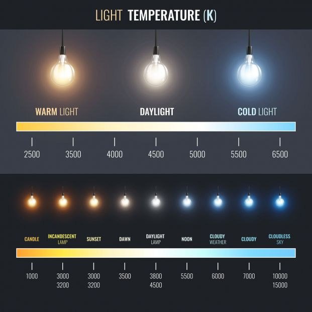 ¿Qué luz es mejor tener en casa, la cálida o la fría?