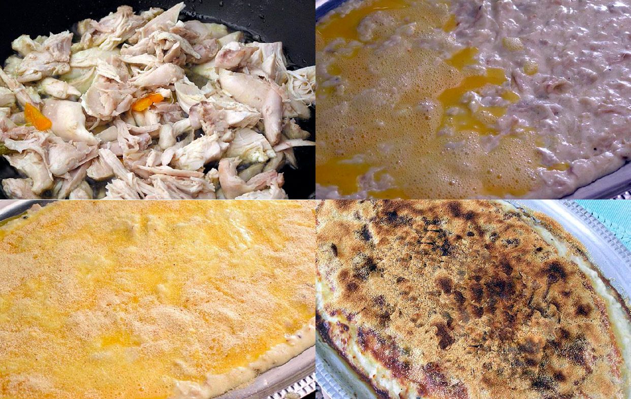 Pollo con bechamel, una receta de aprovechamiento típica en la Región de Murcia