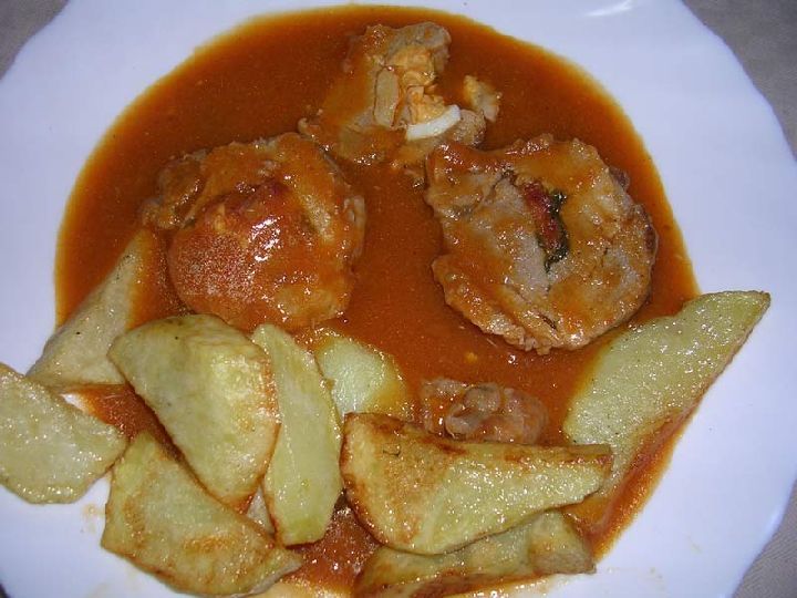 Solomillo de chato murciano relleno