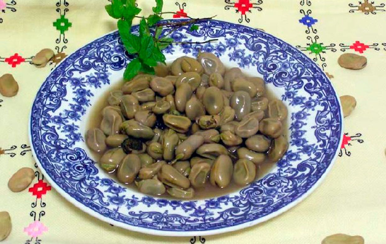 Habas tiernas cocidas con hierbabuena. Foto: Región de Murcia