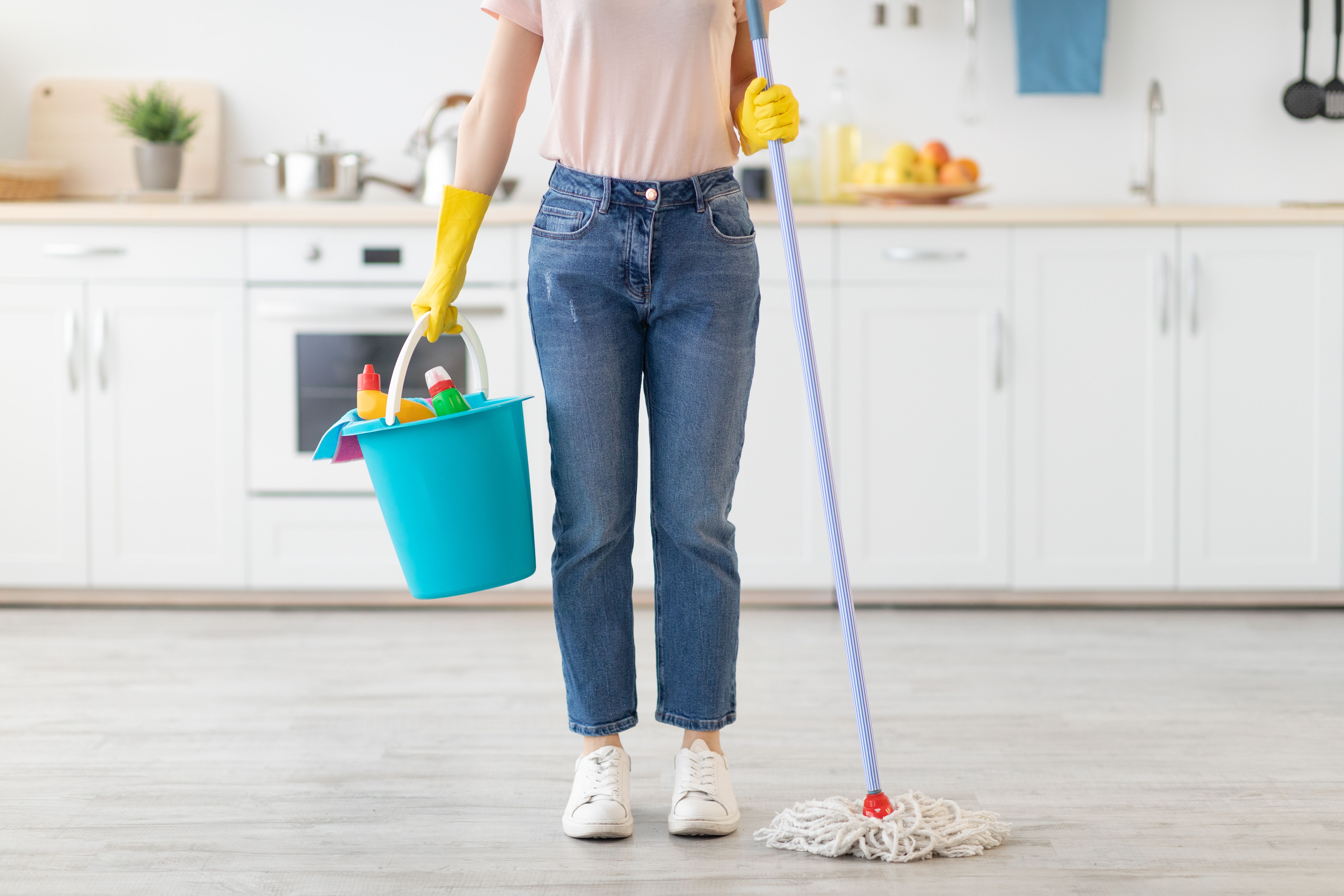 La fregona de Mercadona que permite un secado instantáneo. Foto: Bigstock