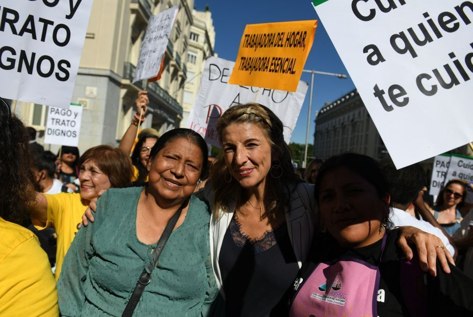 europapress vicepresidenta diaz ministra trabajo empleadas hogar