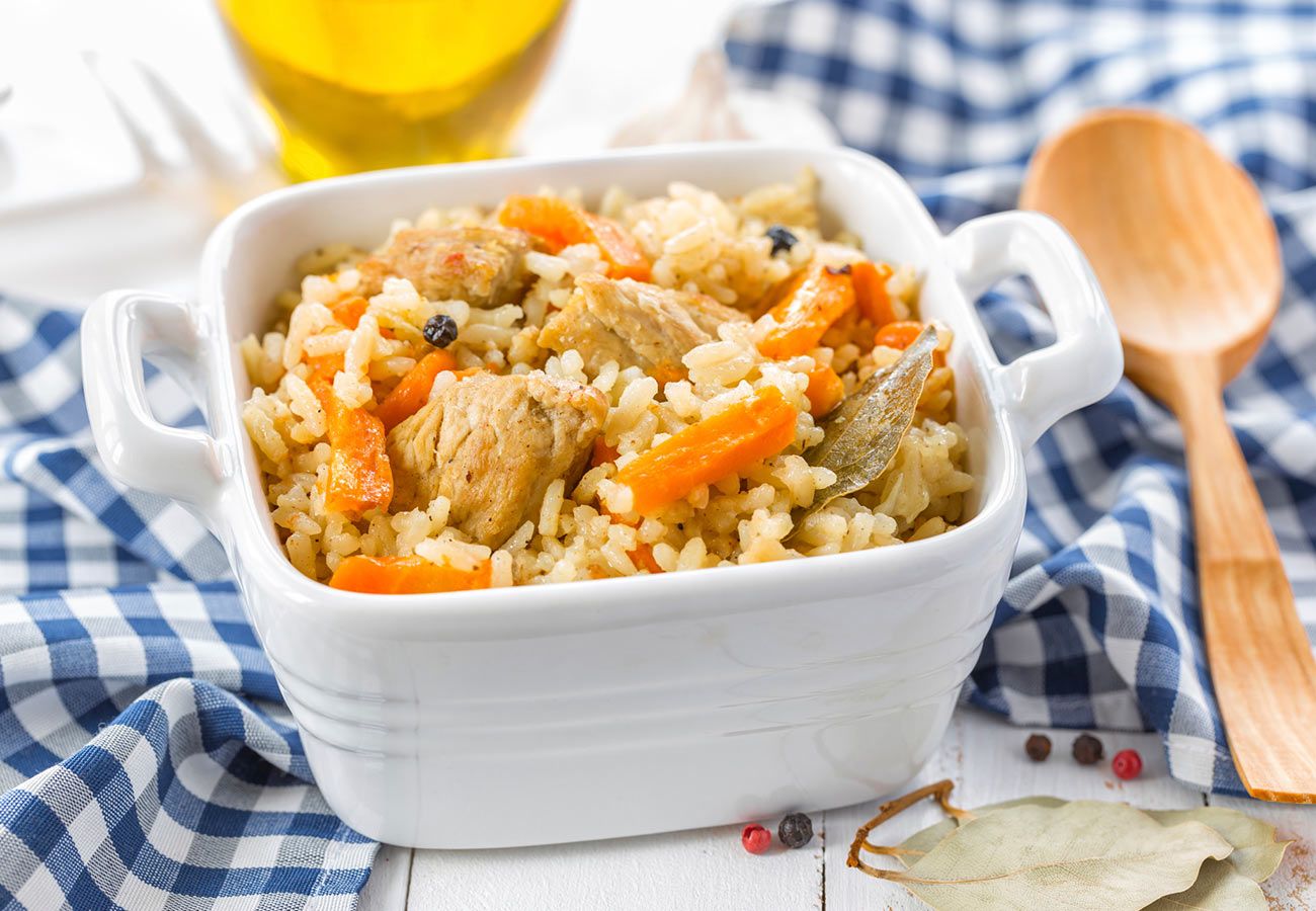 Receta fácil de arroz con pollo y zanahoria