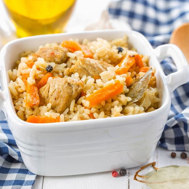 Receta fácil de arroz con pollo y zanahoria