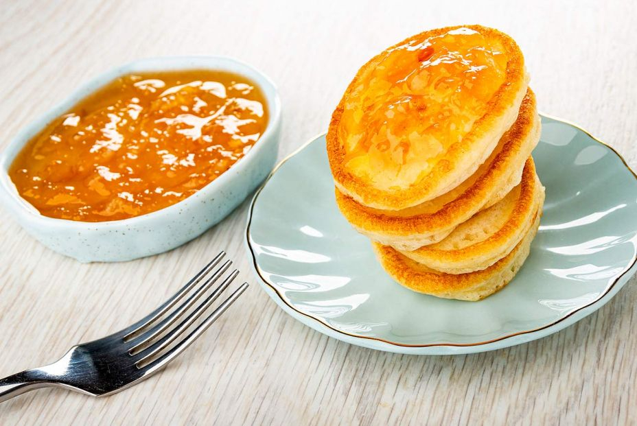 Receta de tortitas con mermelada casera de limón. Foto: bigstock