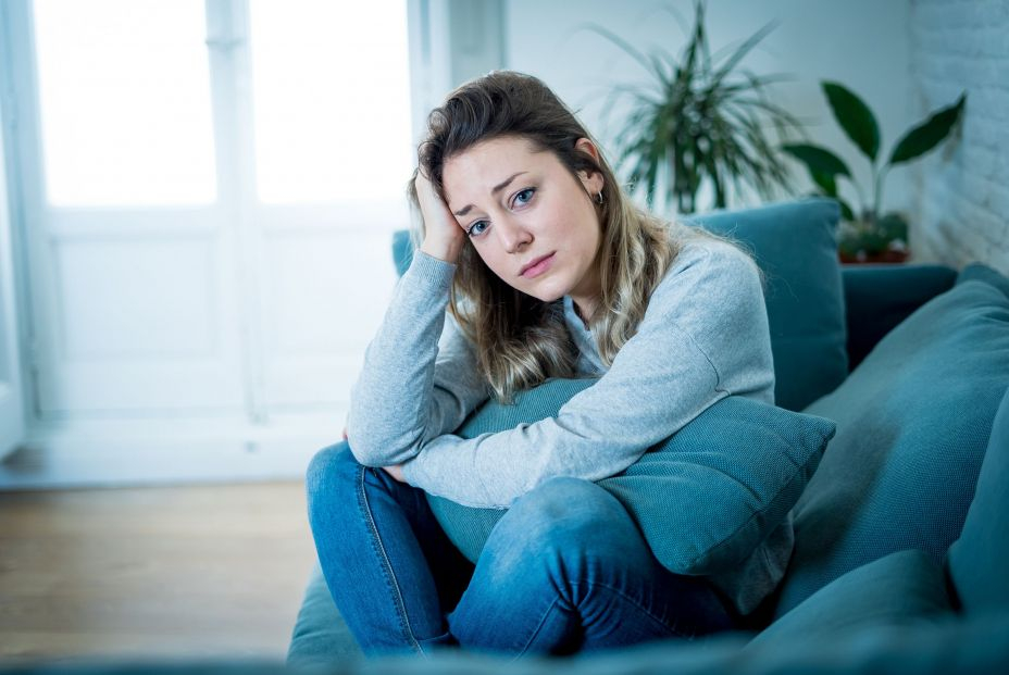 bigstock Young Sad Woman Suffering From 411548263