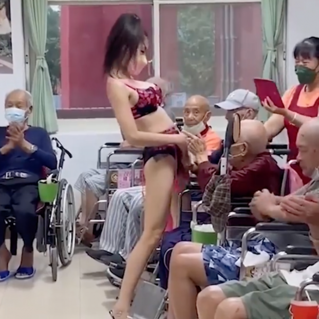 Escándalo en Taiwán: una residencia contrata una stripper para hacer un show erótico a los mayores