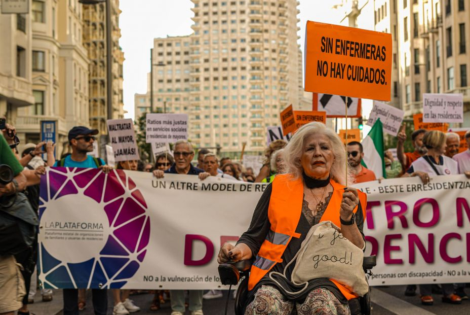 Manifestación residencias 17 de septiembre Madrid