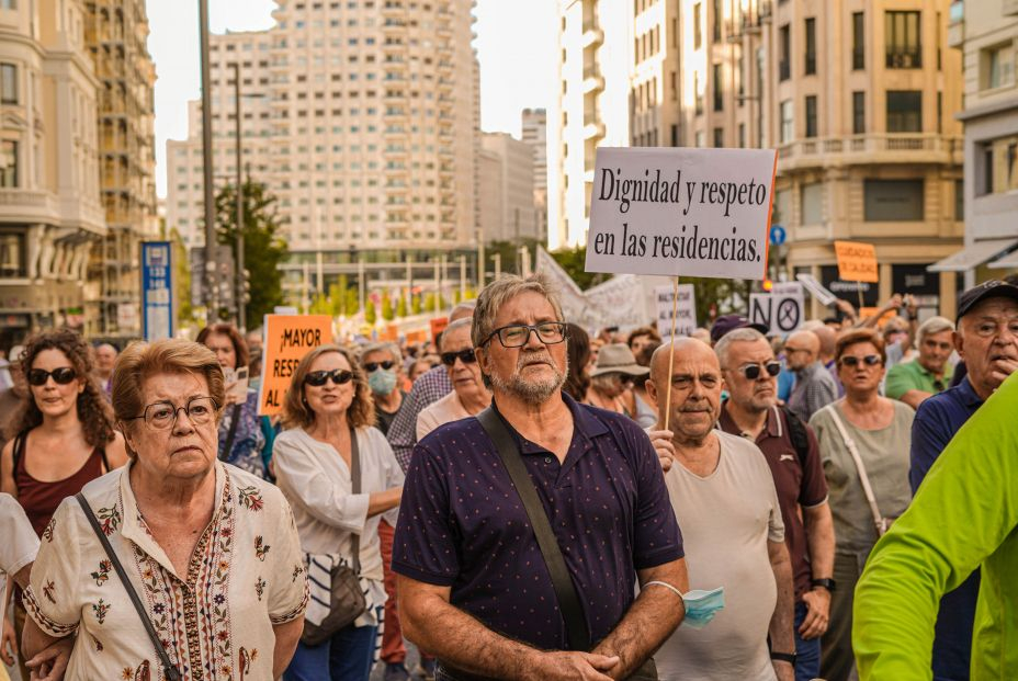 Manifestación residencias 17 de septiembre Madrid