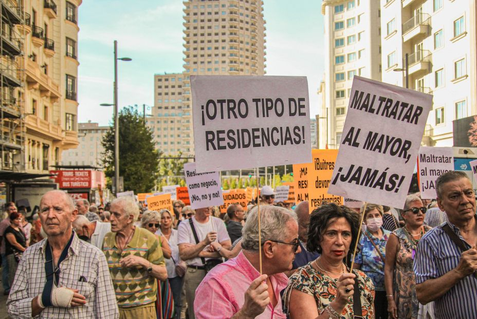 Manifestación residencias 17 de septiembre Madrid