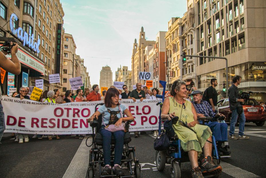 Manifestación residencias 17 de septiembre Madrid