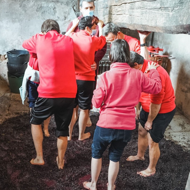 Jóvenes y mayores celebran el Día de la Vendimia en Colmenar Viejo. Foto: Ayuntamiento de Colmenar Viejo