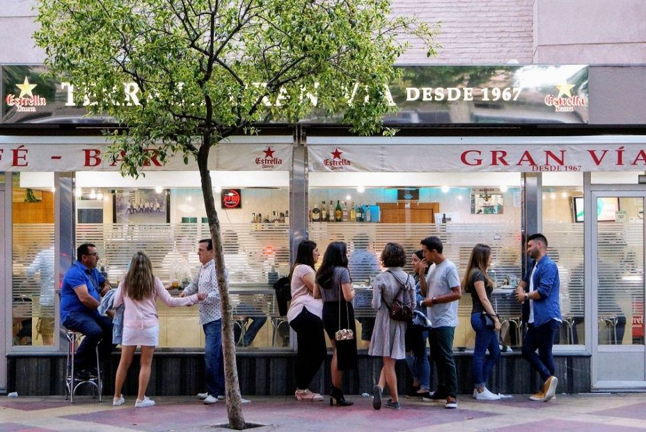 Café Bar Terraza Gran Vía. Foto Turismo de Murcia