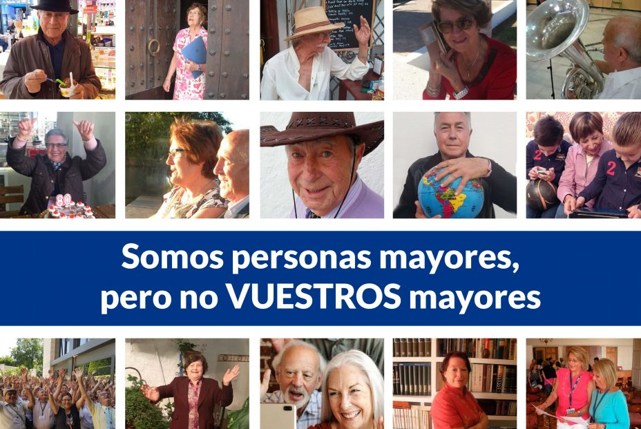 "Somos personas mayores, pero no vuestros mayores". Foto: CONFEMAC