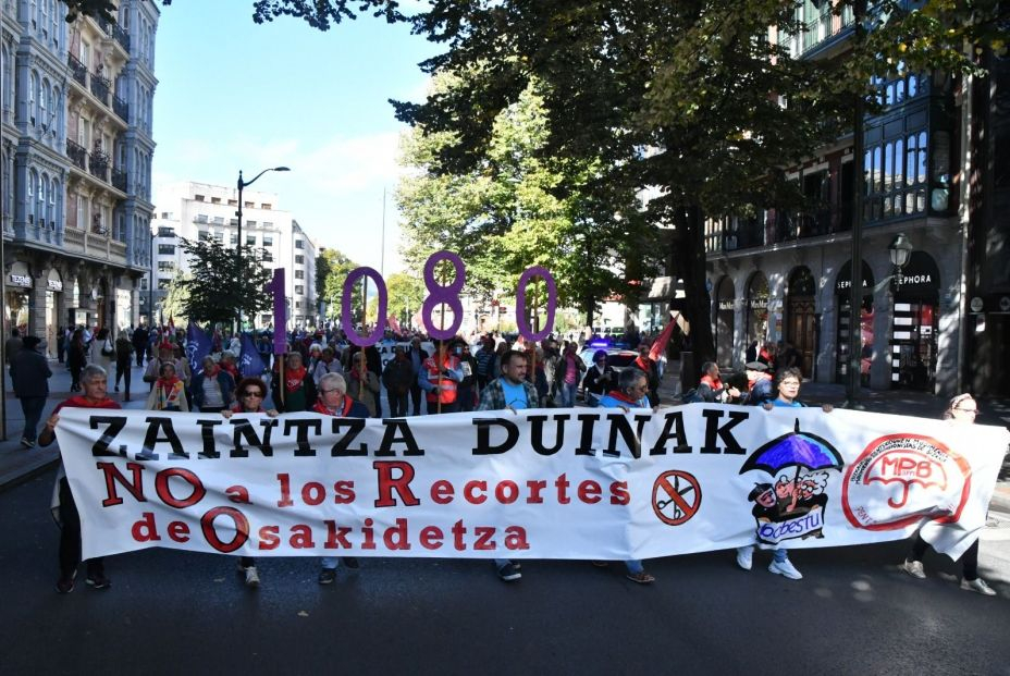 manifestacion pensionistas vascos dia de las personas mayores 2022