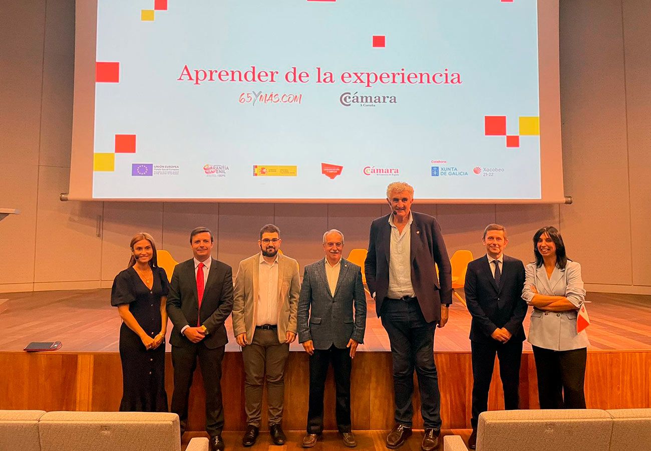 Romay, la Cámara de Comercio de A Coruña y 65YMÁS, unidos en la campaña ‘Aprender de la Experiencia’