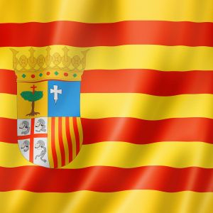 bigstock Aragon Province Flag Spain Wa 439659506